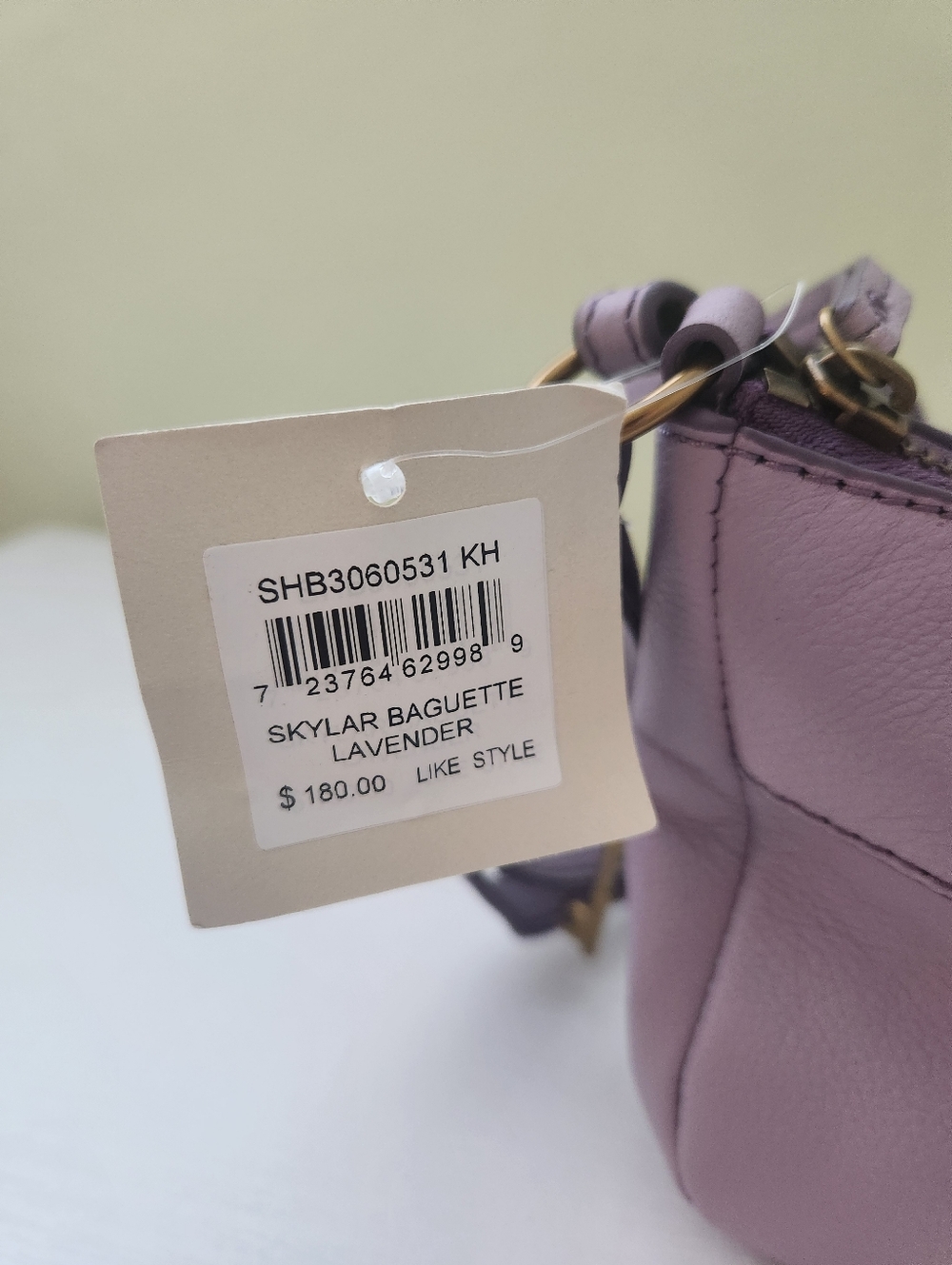 NWT Fossil Lavender Leather Crossbody Or Shoulder Purse - Picture 2 of 9
